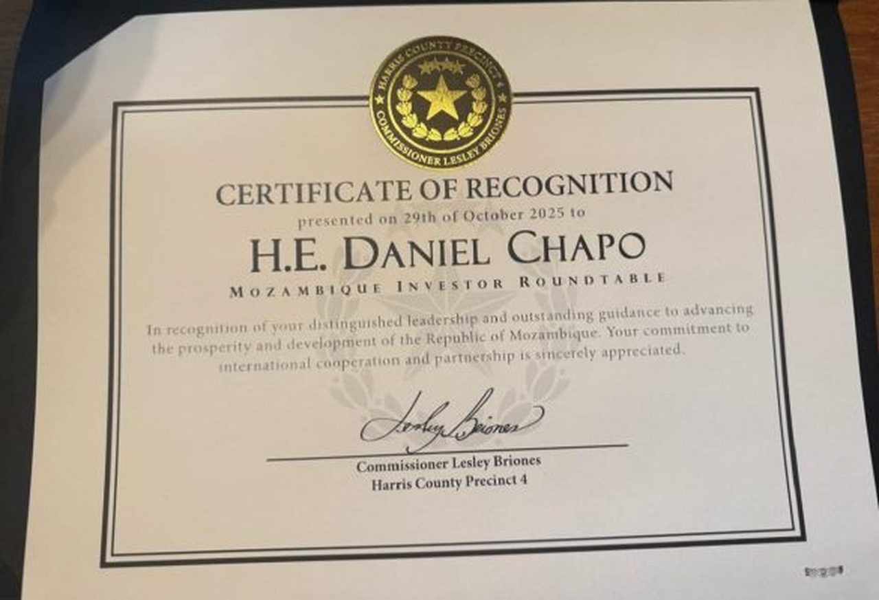 Daniel chapo reconhecido nos estados unidos da américa