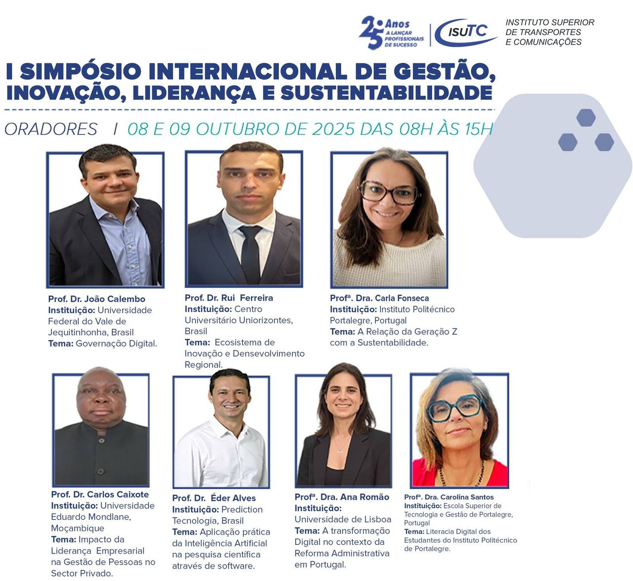 Isutc acolhe 1º simpósio internacional sobre gestão, inovação, liderança e
