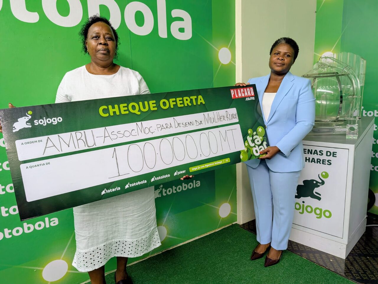 Sojogo doa 100 mil meticais para desenvolvimento da mulher rural