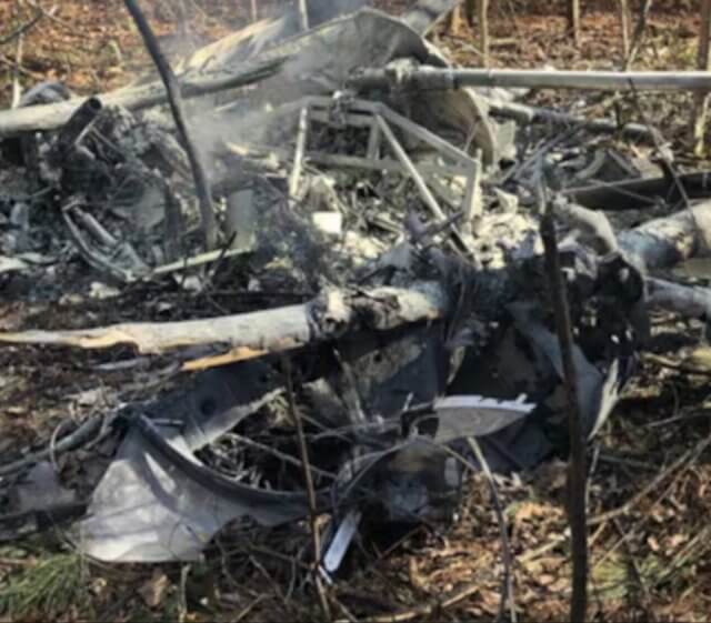 Três mortos na queda de helicóptero