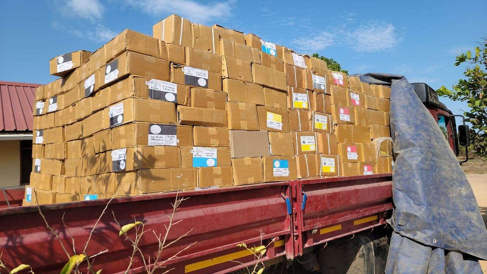 Governo repõe 100 mil livros escolares queimados num acidente de