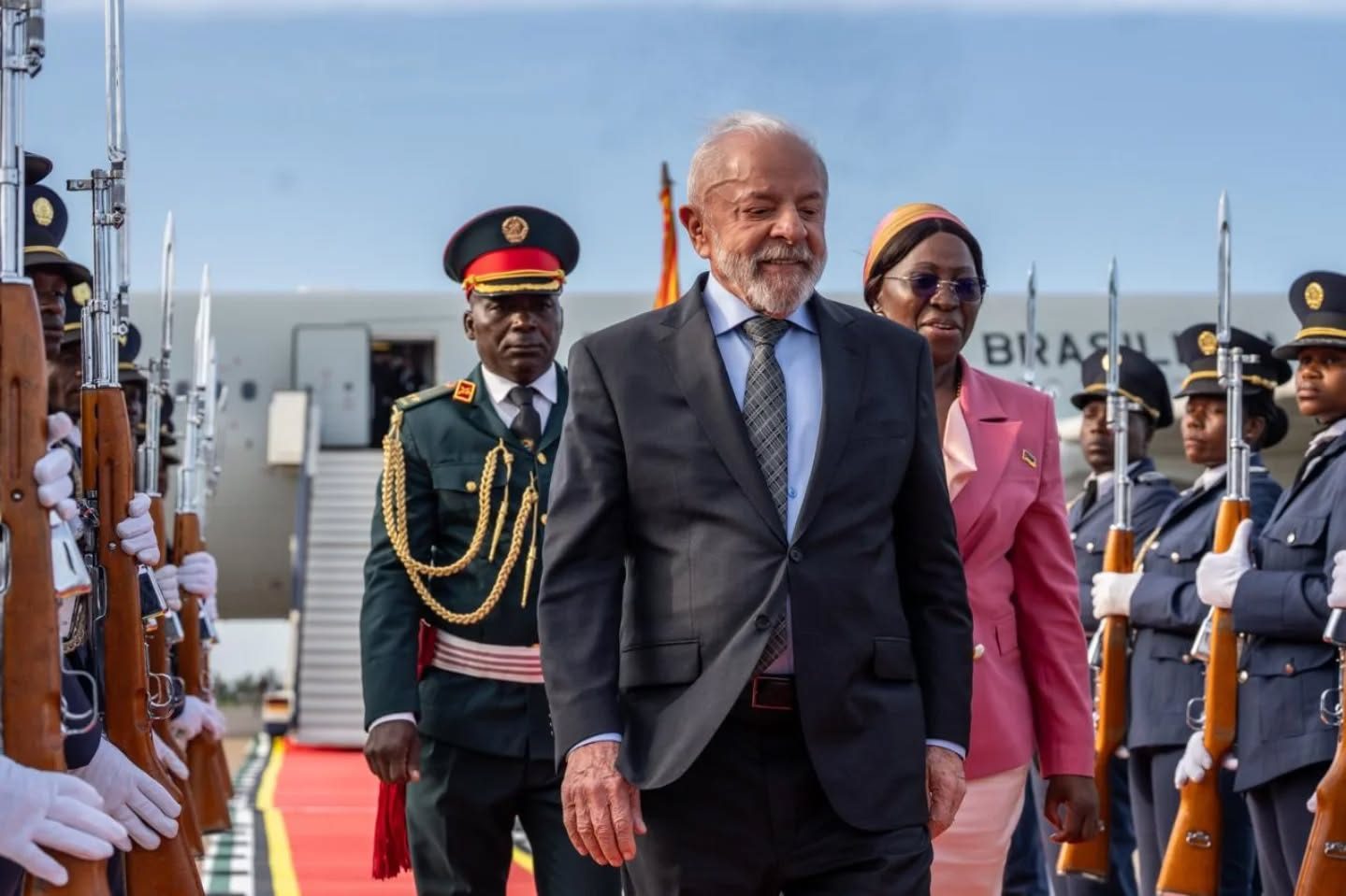 Presidente do brasil, lula da silva, visita moçambique