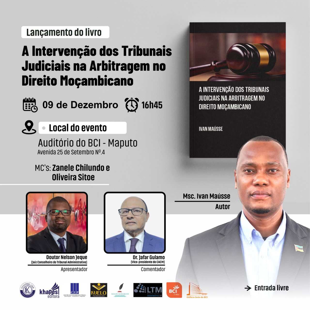 Pesquisador do cip lança obra jurídica em maputo