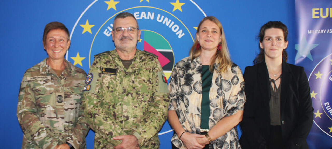 EUMAM MOZ recebe visita da Adida de Defesa da Bélgica