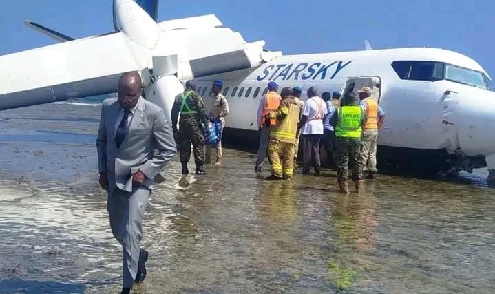 Fokker 50 da StarSky sofre grande saída de pista em