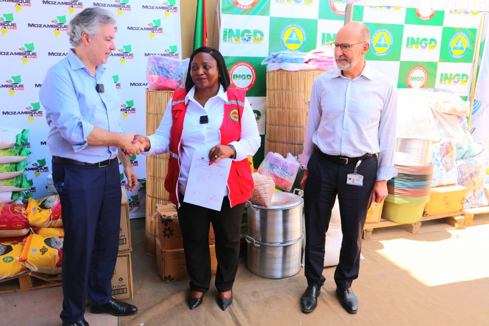 INGD recebe 90 toneladas de alimentos e 100 mil kits