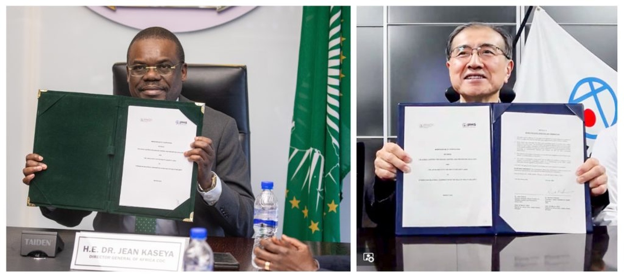 Africa CDC e JIHS assinam acordo de cooperação para fortalecer
