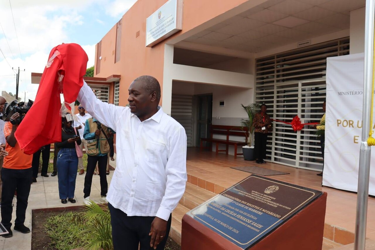 Saize inaugura conservatória de Marrere, com funções notariais