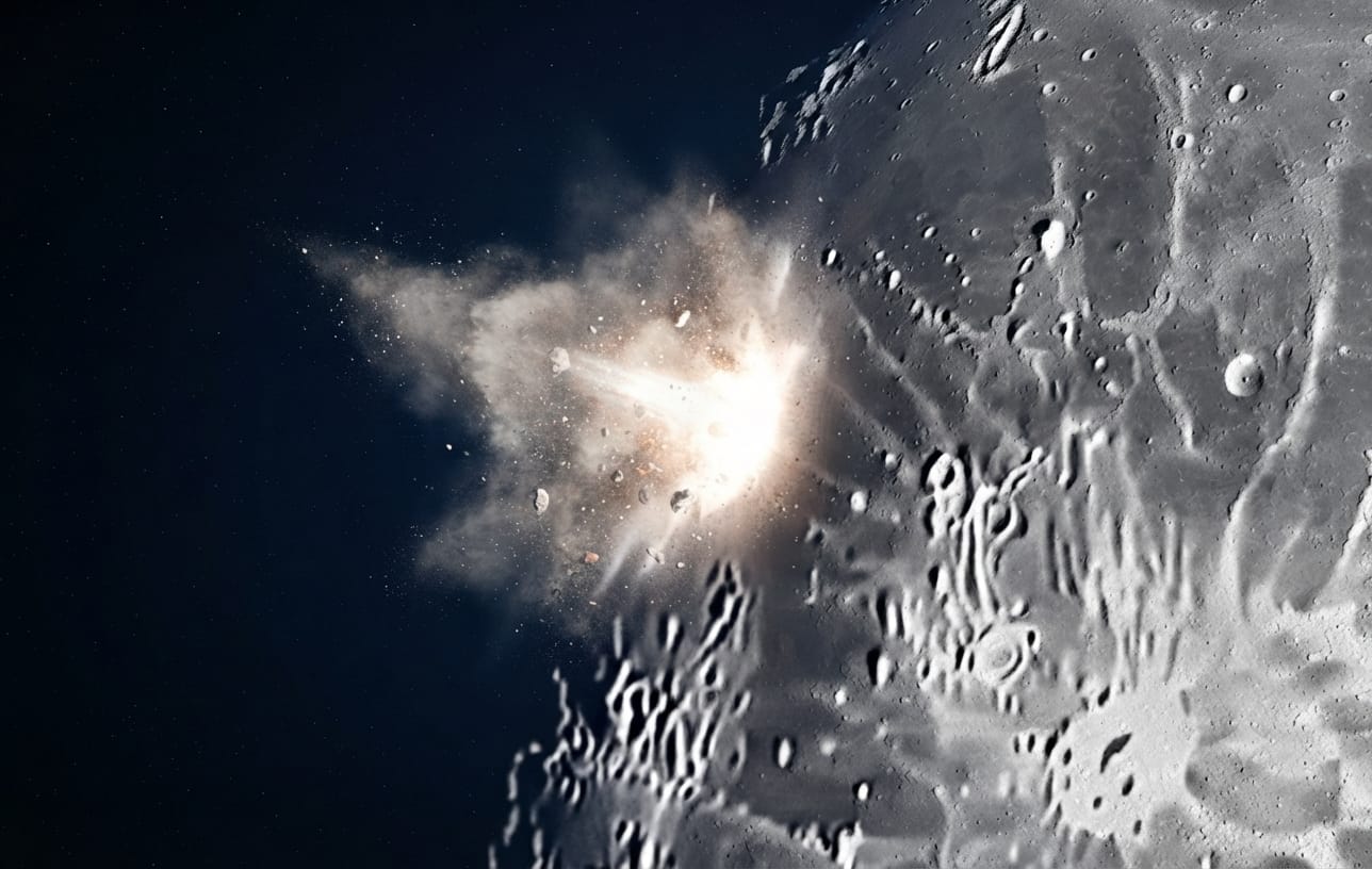 Resto de foguete da SpaceX choca se contra a lua após