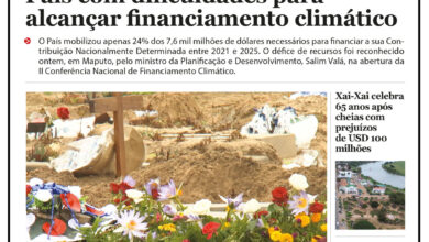 Capa do Jornal O Pais - O País